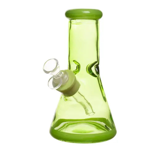 8" 7mm Clear Glass Bong