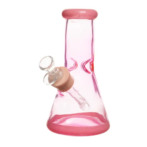 8" 7mm Clear Glass Bong