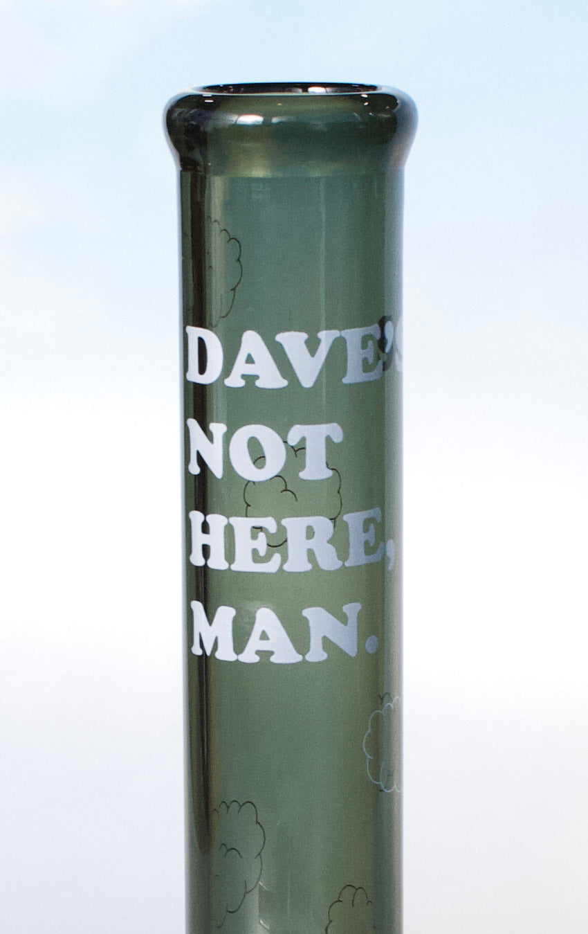 10" Dave's Not Here Beaker Bong / Cheech and Chong Glass
