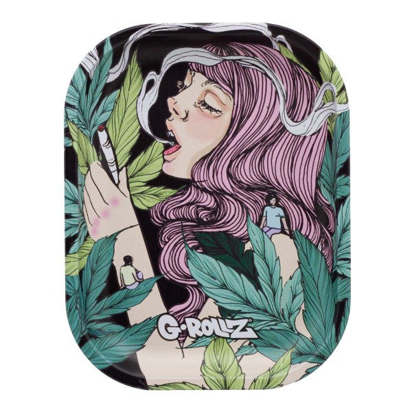 G-Rollz 'Colossal Dream' Black Metal Rolling Tray