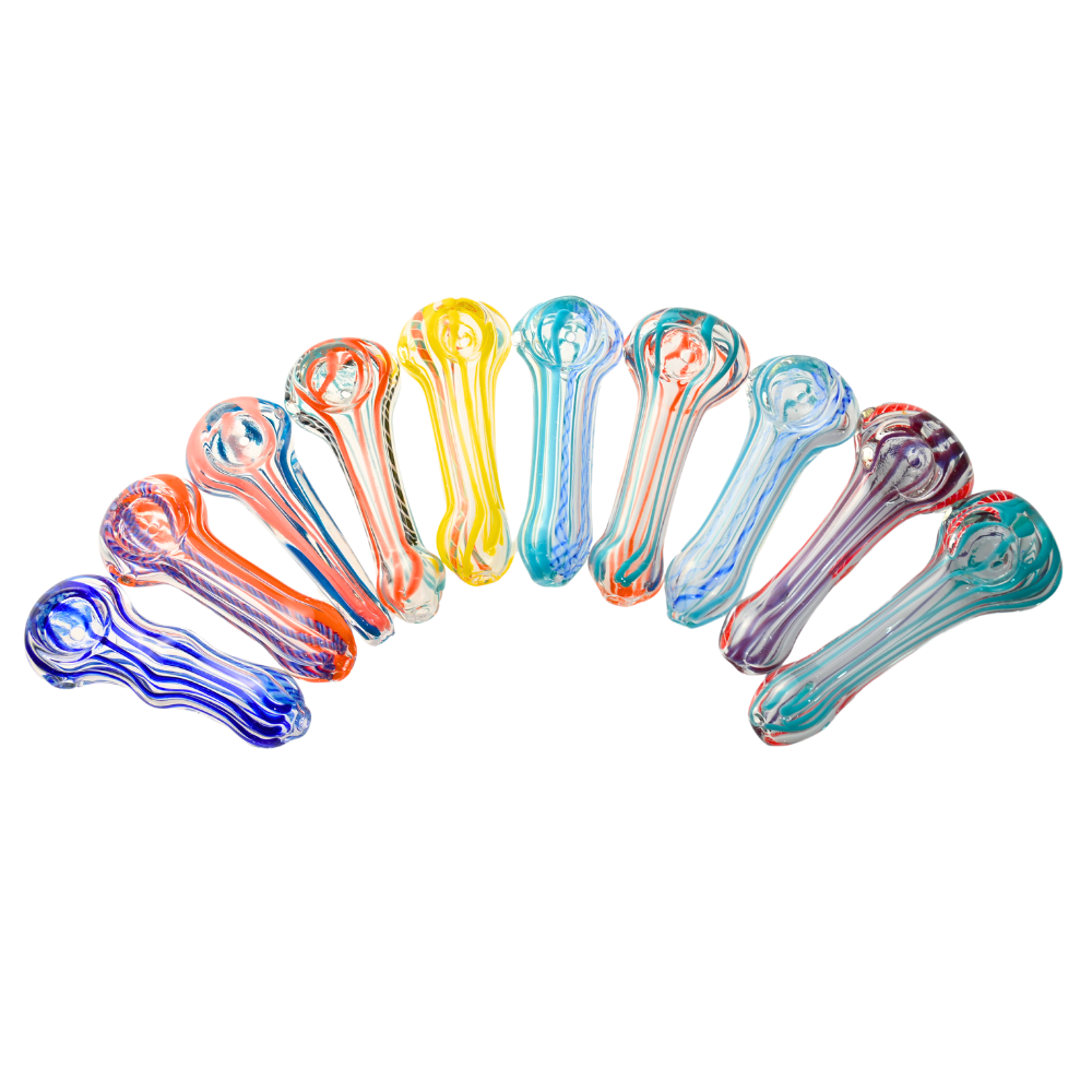 3" Cartel Crimson Flush Glass Spoon Pipe