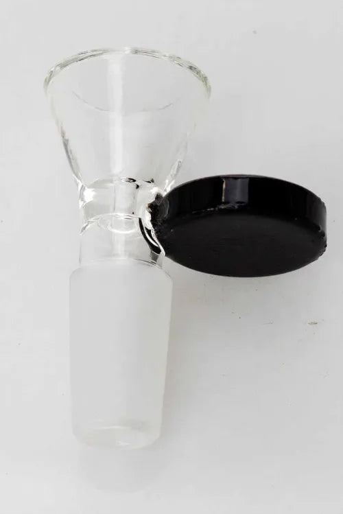 Glass Bowl 14mm with Round Coloured Handle