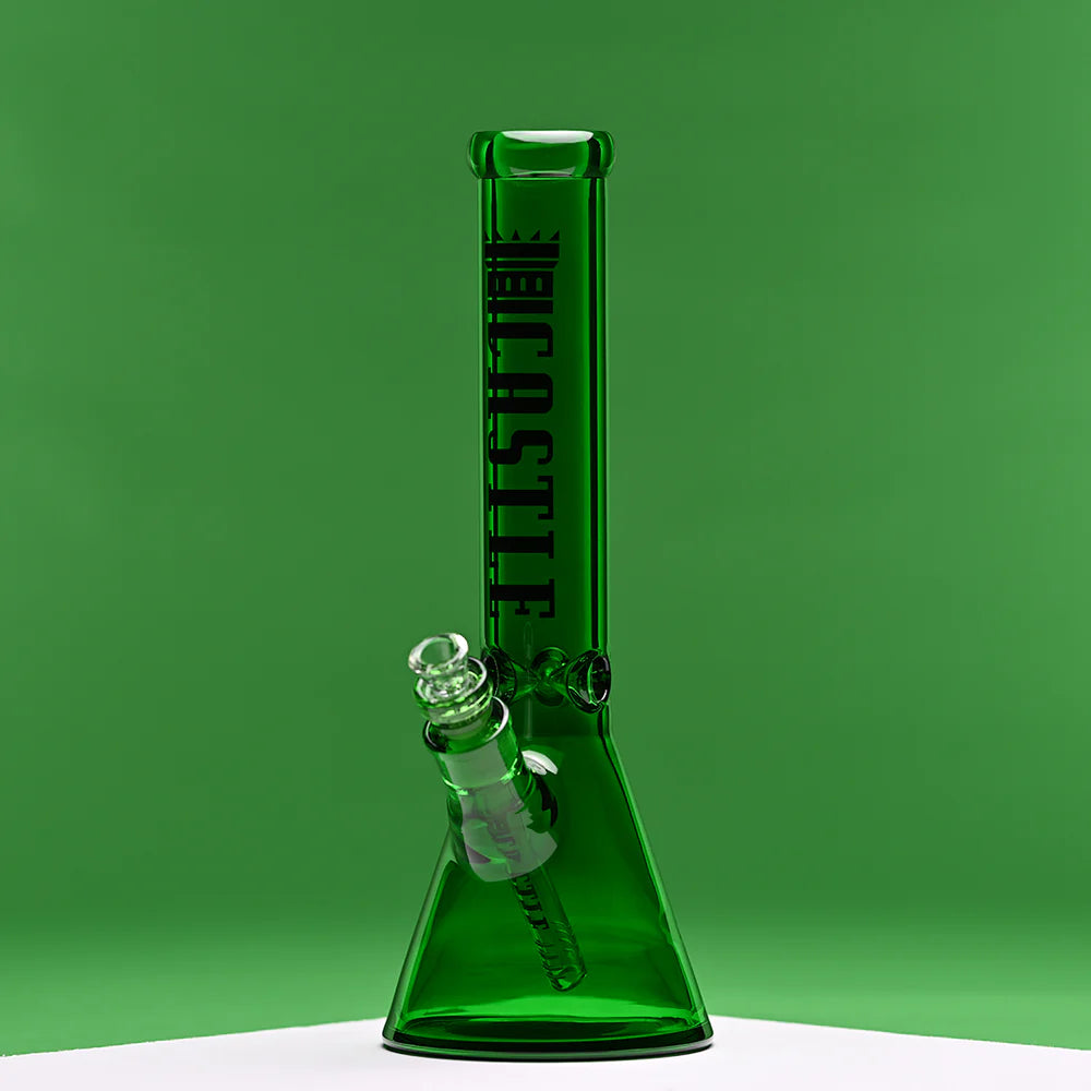 Electroplated Bong (14inch 7mm) / Castle Glass