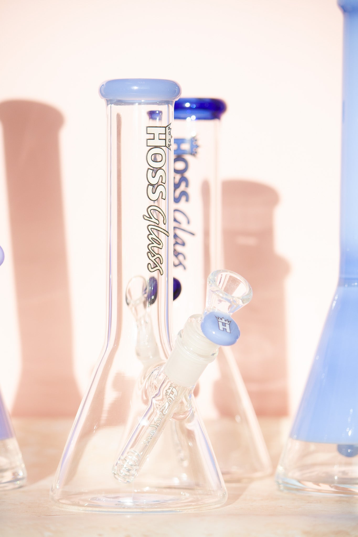 9" Hoss Glass Mini Beaker (Assorted)