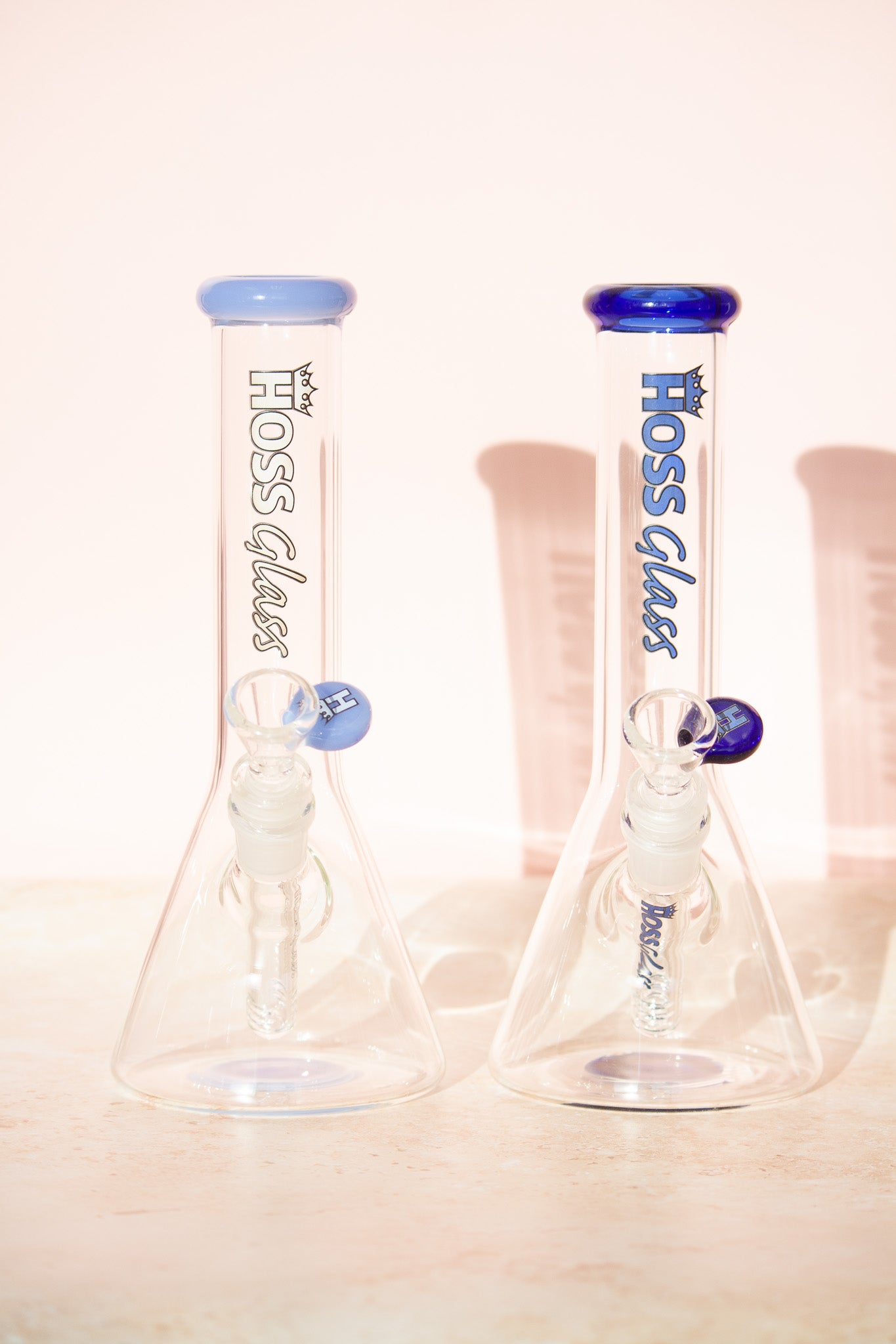9" Hoss Glass Mini Beaker (Assorted)
