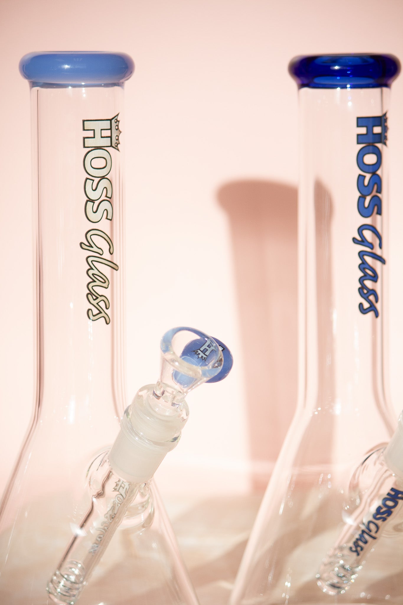 9" Hoss Glass Mini Beaker (Assorted)