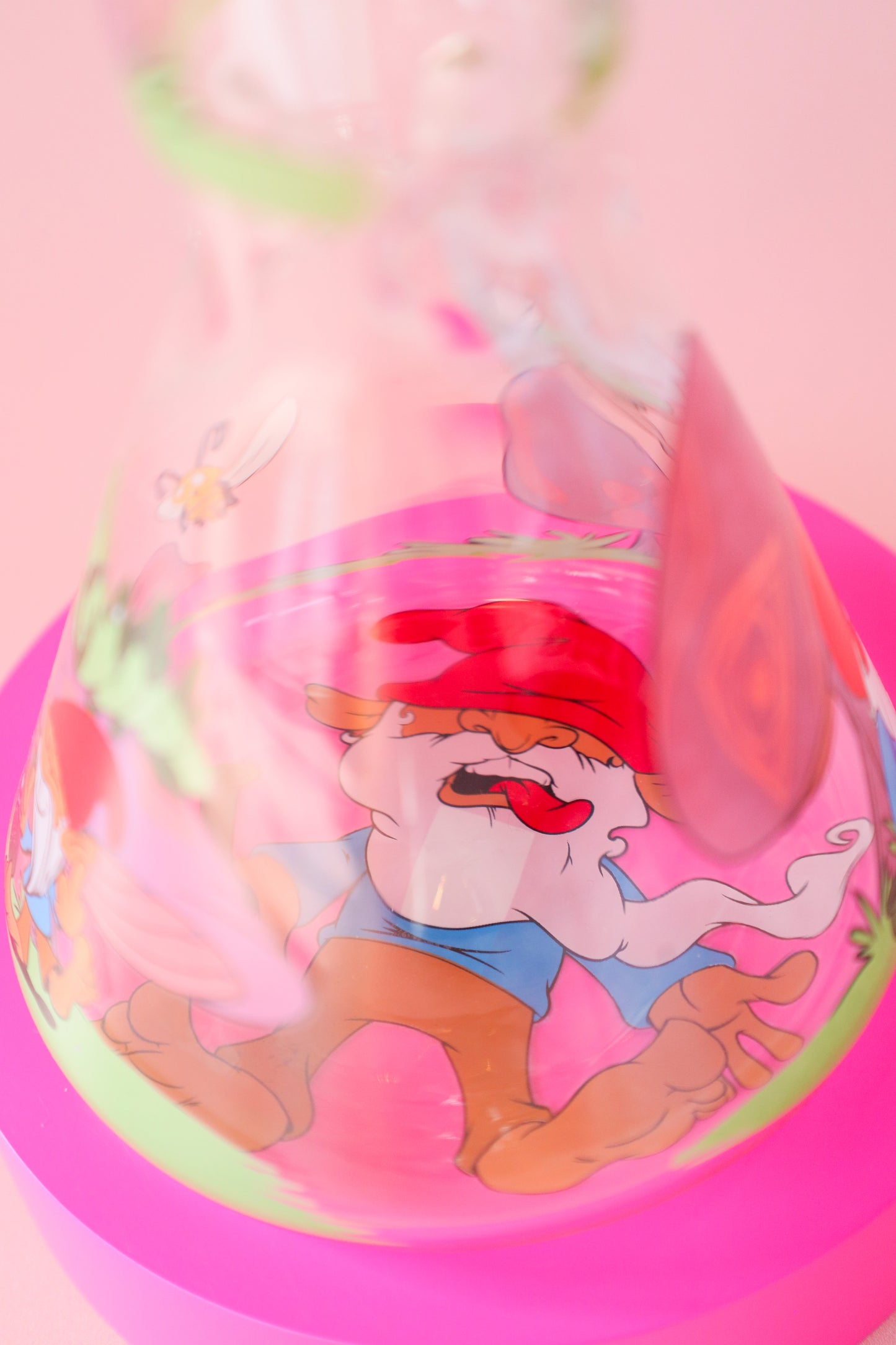 10" Knotty Gnomes Water Pipe / Red Eye Glass