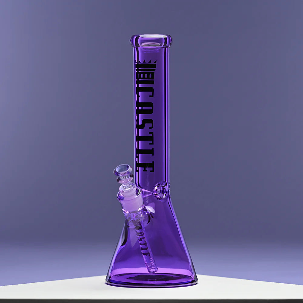 Electroplated Bong (14inch 7mm) / Castle Glass