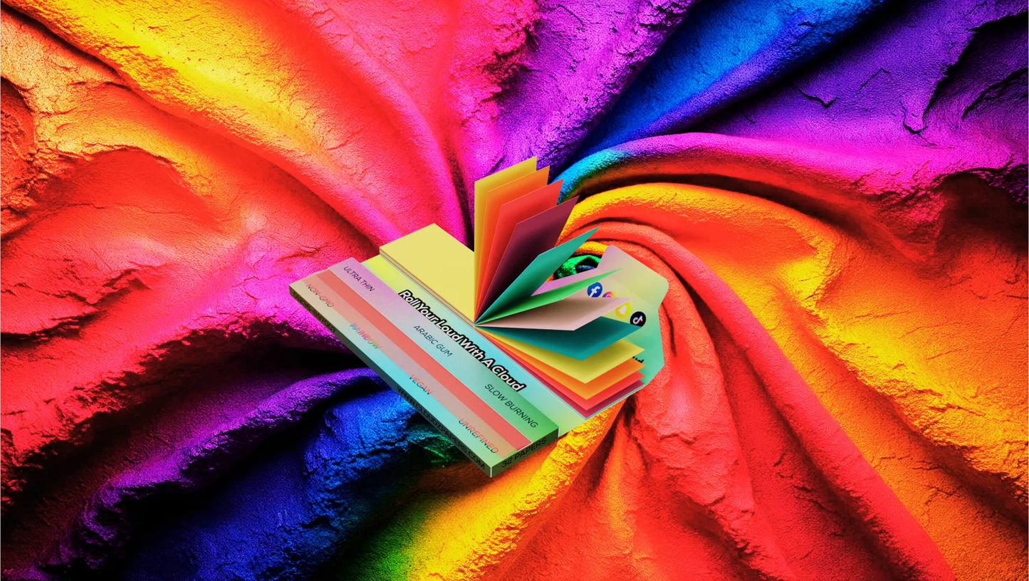 Rainbow King Size Rolling Paper - Cloudz