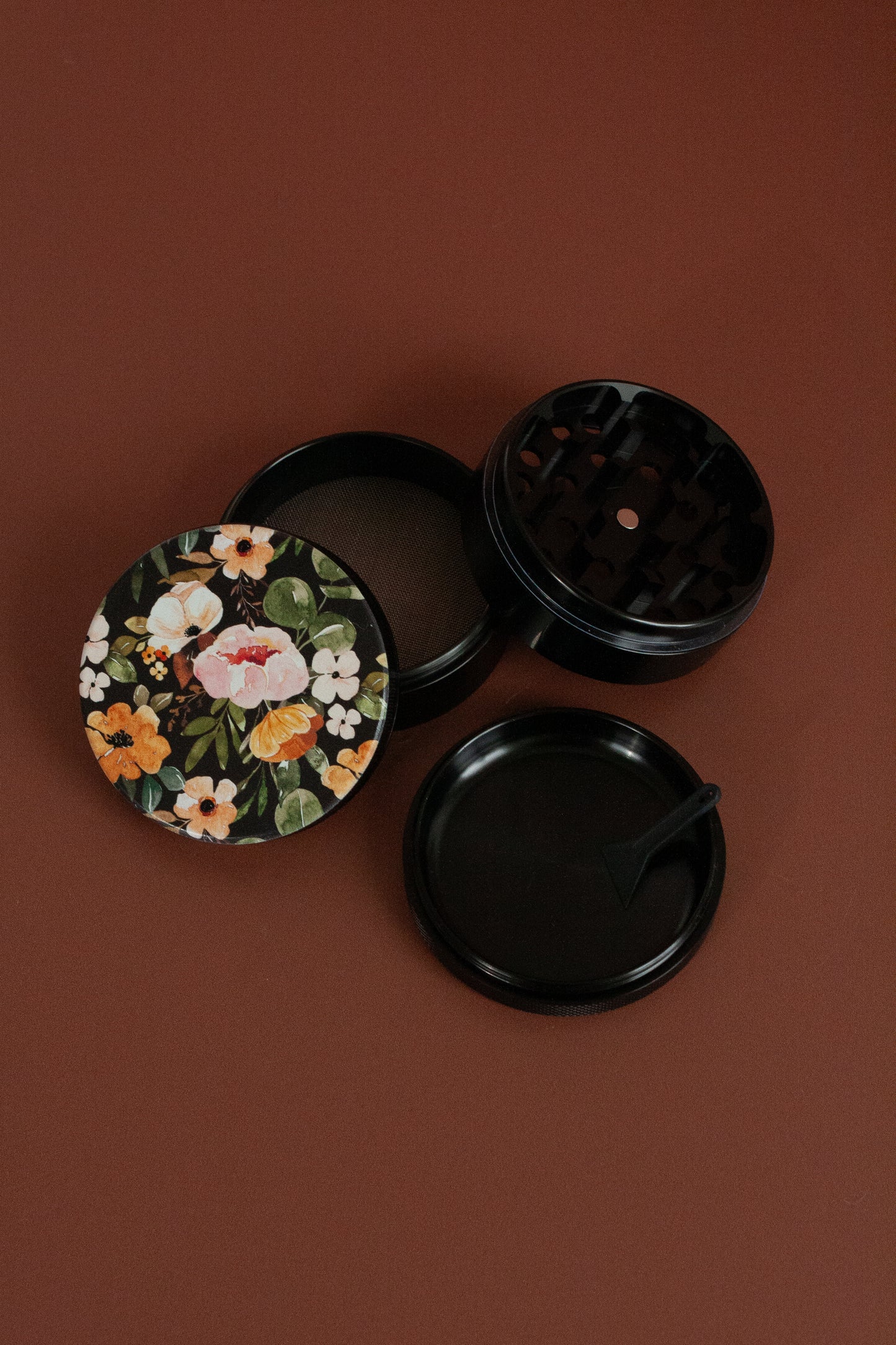 Dark Floral Grinder - Flora and Nirvana