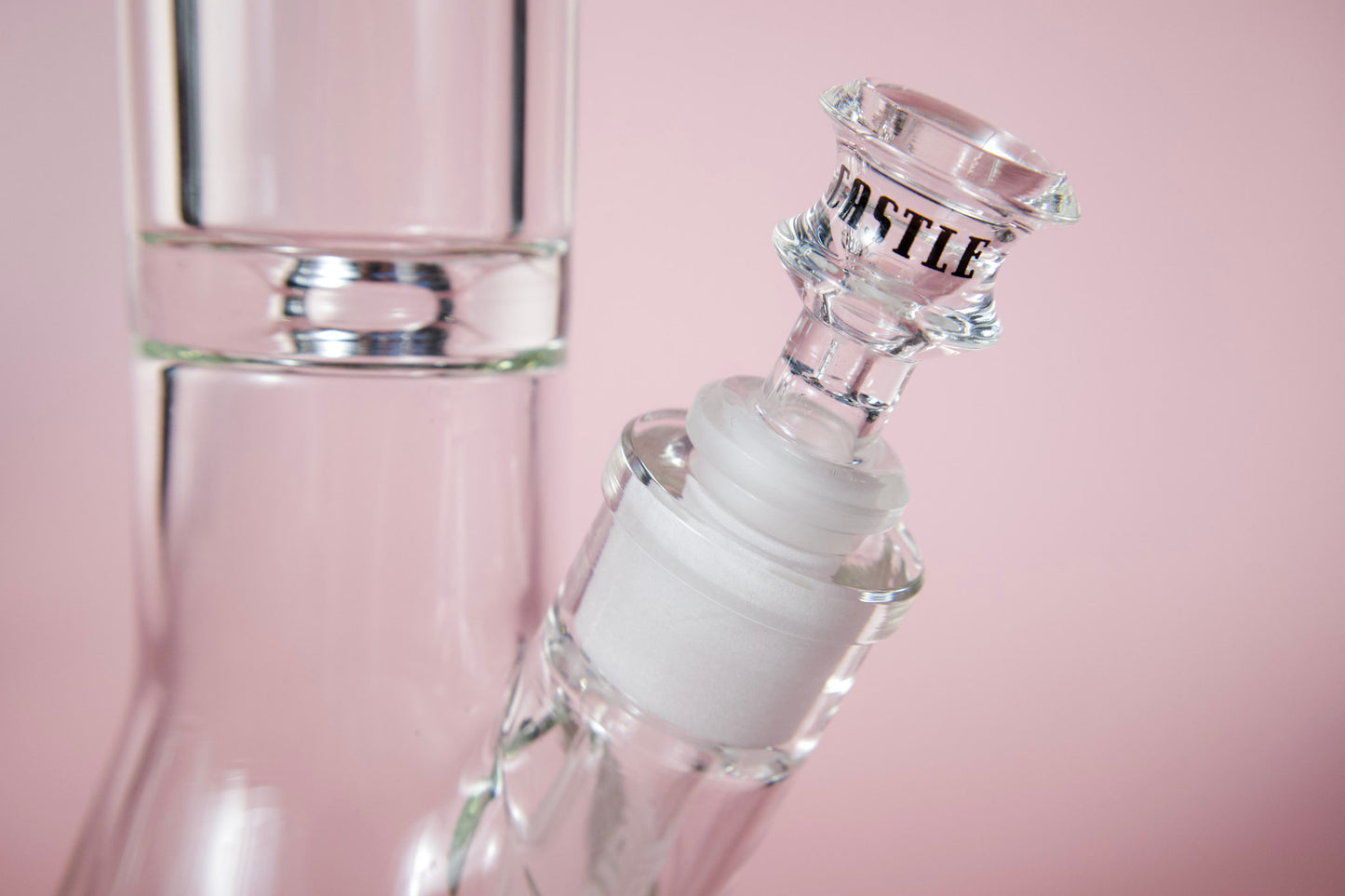 Castle Glass Etched logo Bong (18inch Tall + 9mm Thick Glass) - Castle Glass