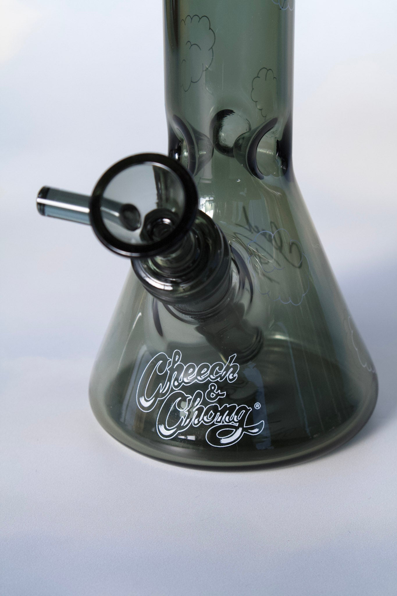 10" Dave's Not Here Beaker Bong / Cheech and Chong Glass