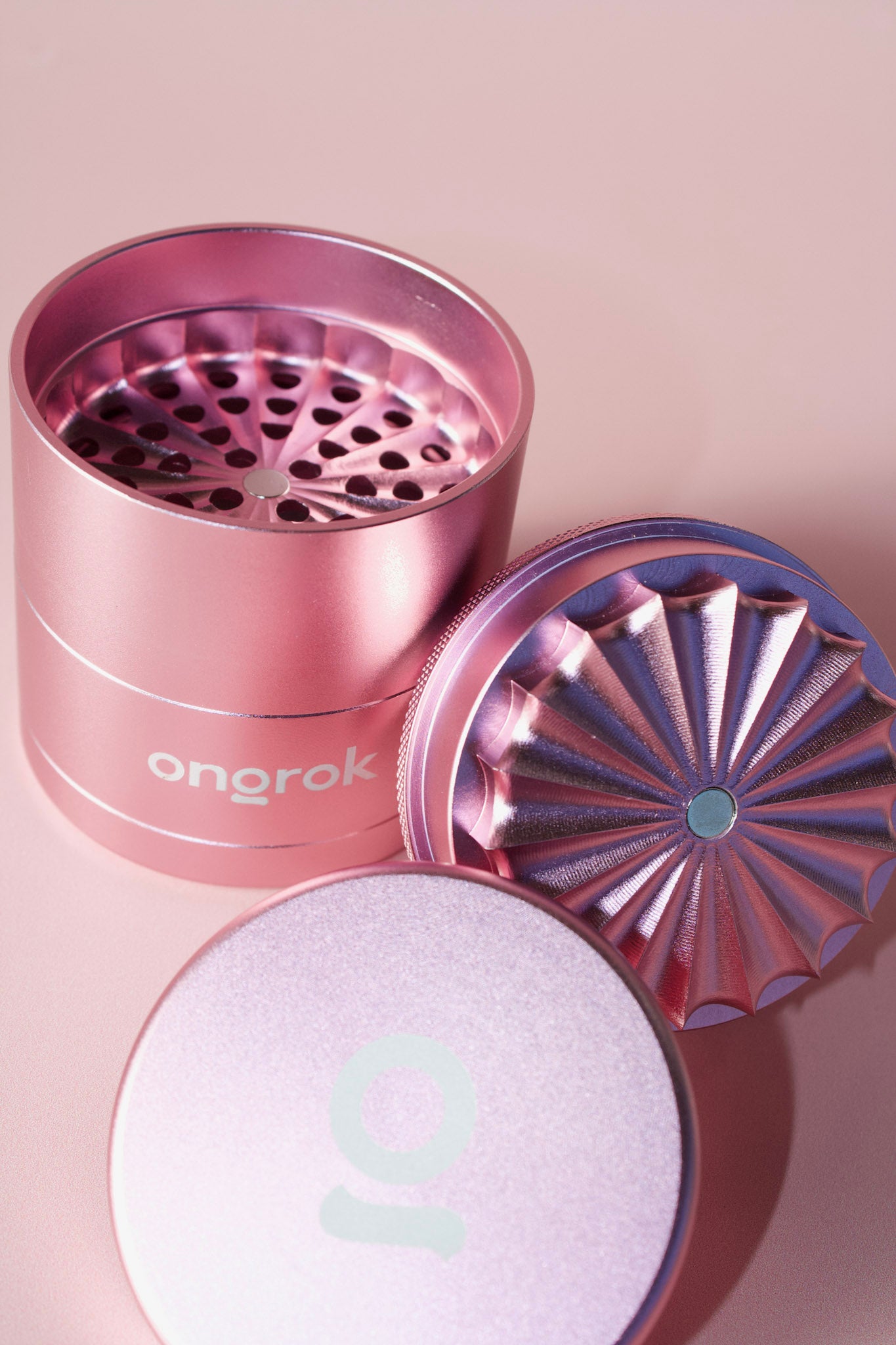5 Piece, Flower Petal Toothless Grinder with Storage / Ongrok