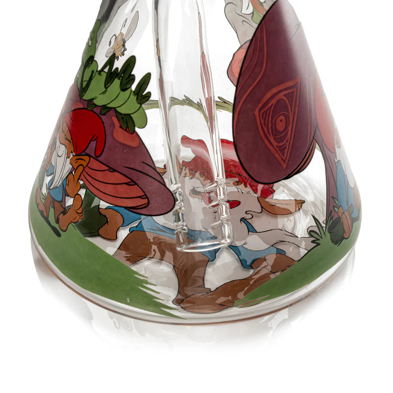 10" Knotty Gnomes Water Pipe / Red Eye Glass