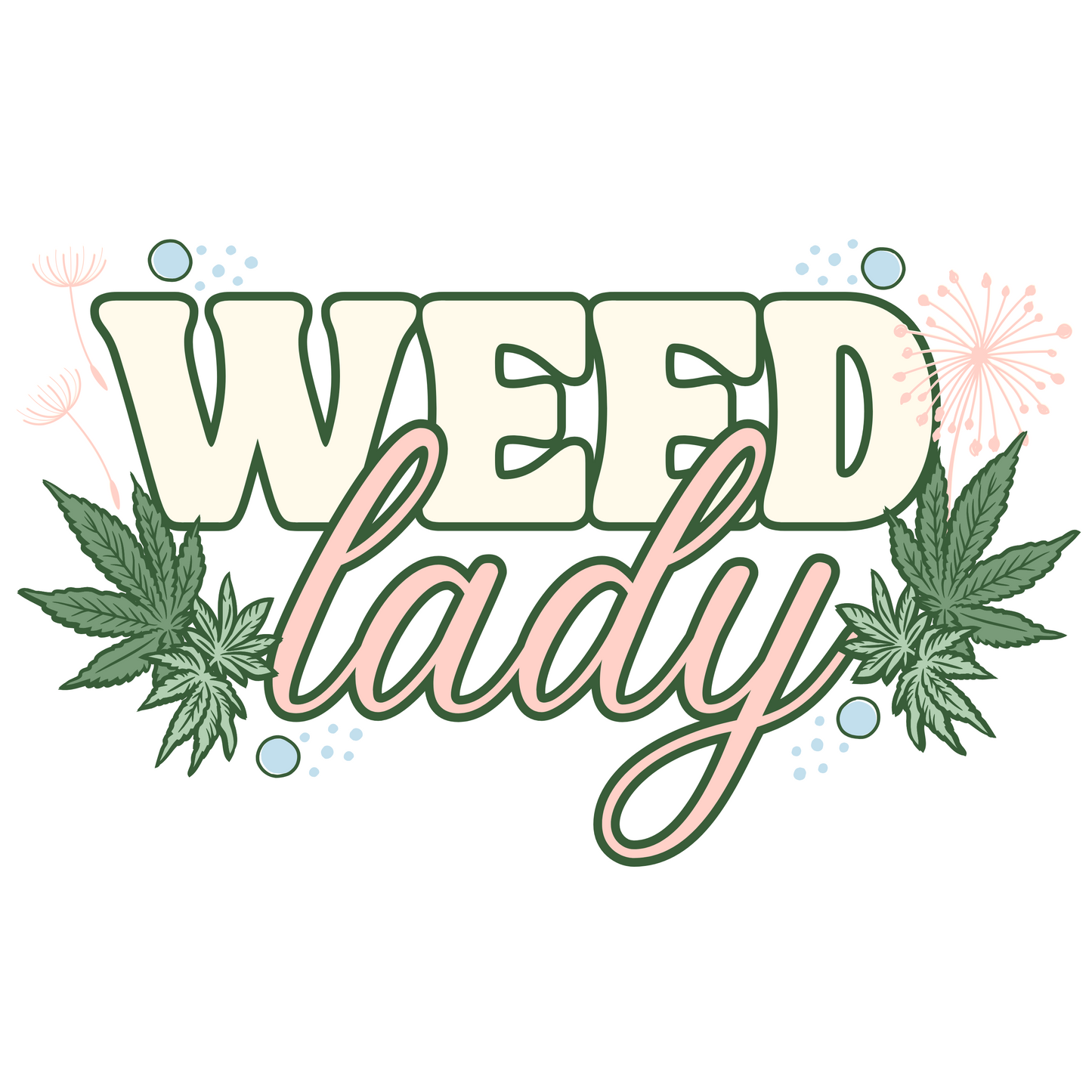 Weed Lady Sticker