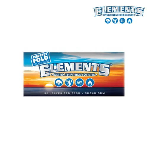 Elements | Ultra-Thin Rice Papers | Perfect Fold 1 1/4