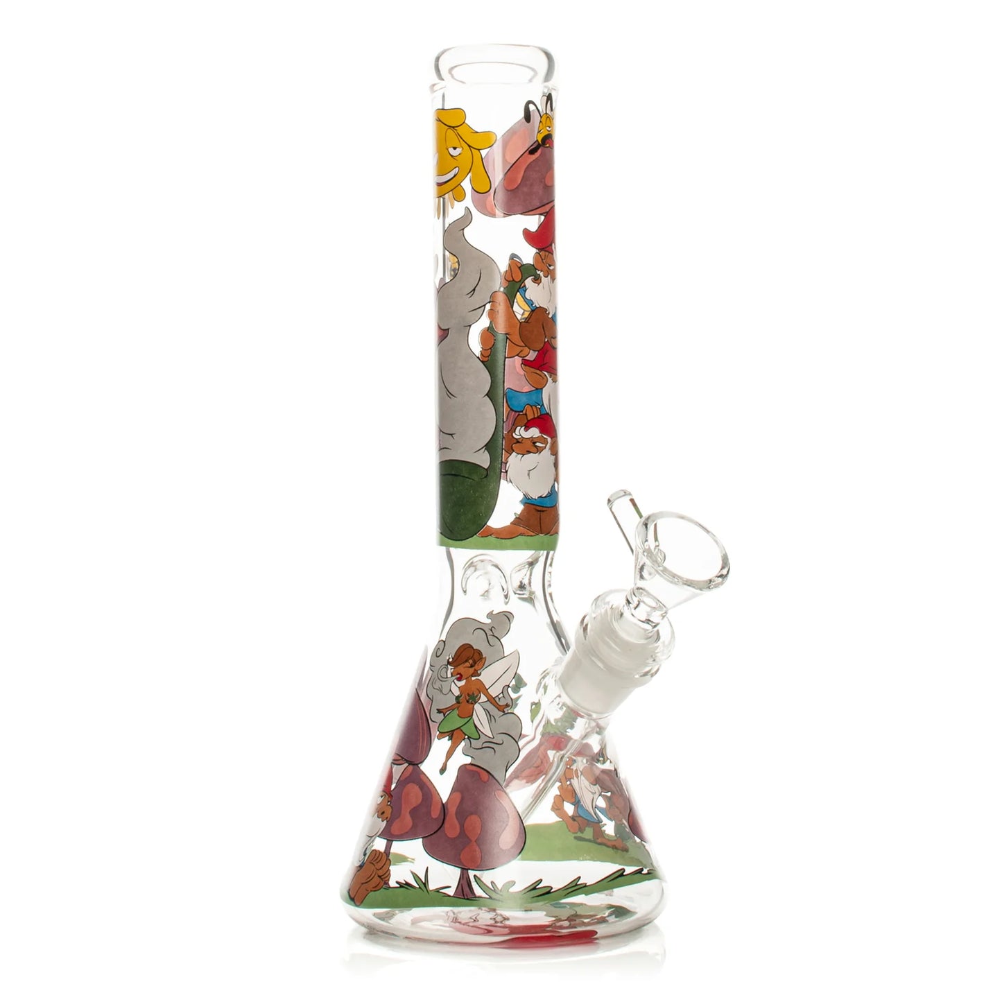 10" Knotty Gnomes Water Pipe / Red Eye Glass