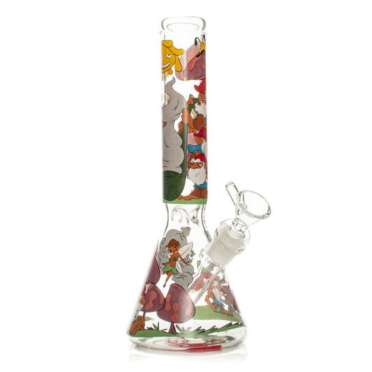10" Knotty Gnomes Water Pipe / Red Eye Glass