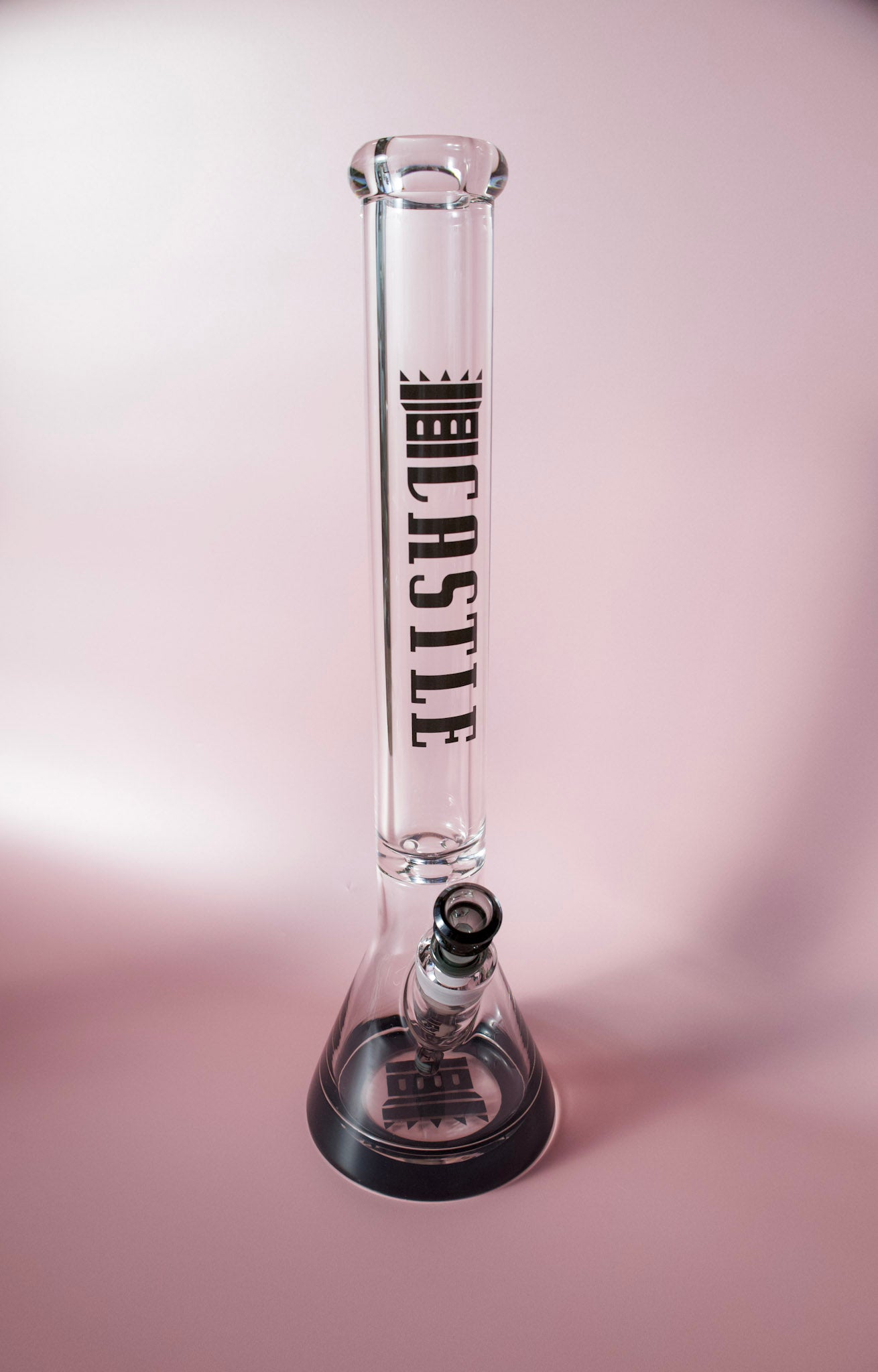 Castle Glass logo Bong (18inch Tall + 9mm Thick Glass) - Castle Glass