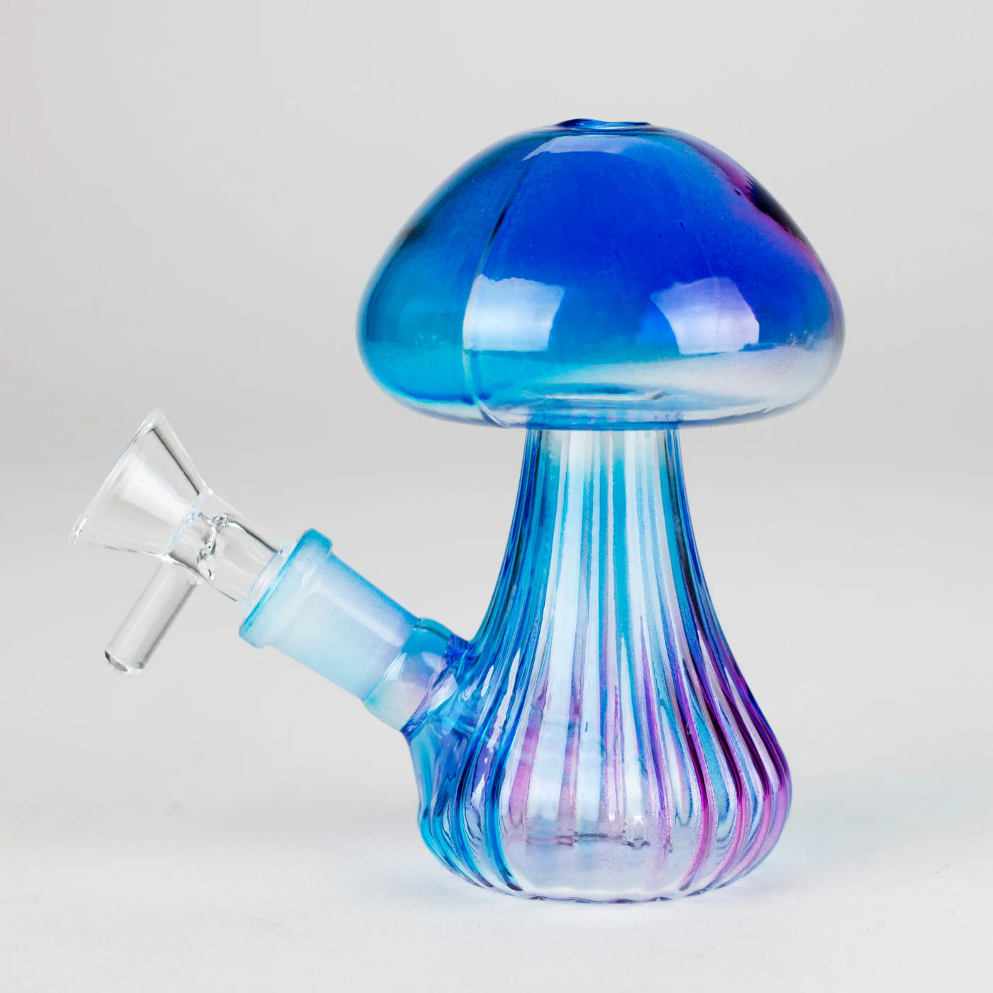 Shroom Bloom Iridescent Glass Bong – 4.5”