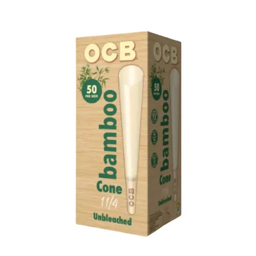 1 1/4 Unbleached Bamboo Cones 50pk by OCB