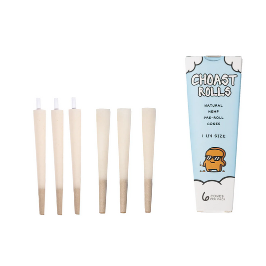 6 Pack 1 1/4 Hemp Cones | Choast Rolls