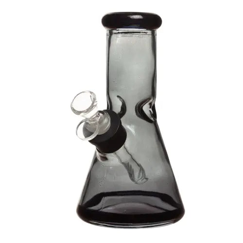 8" 7mm Clear Glass Bong