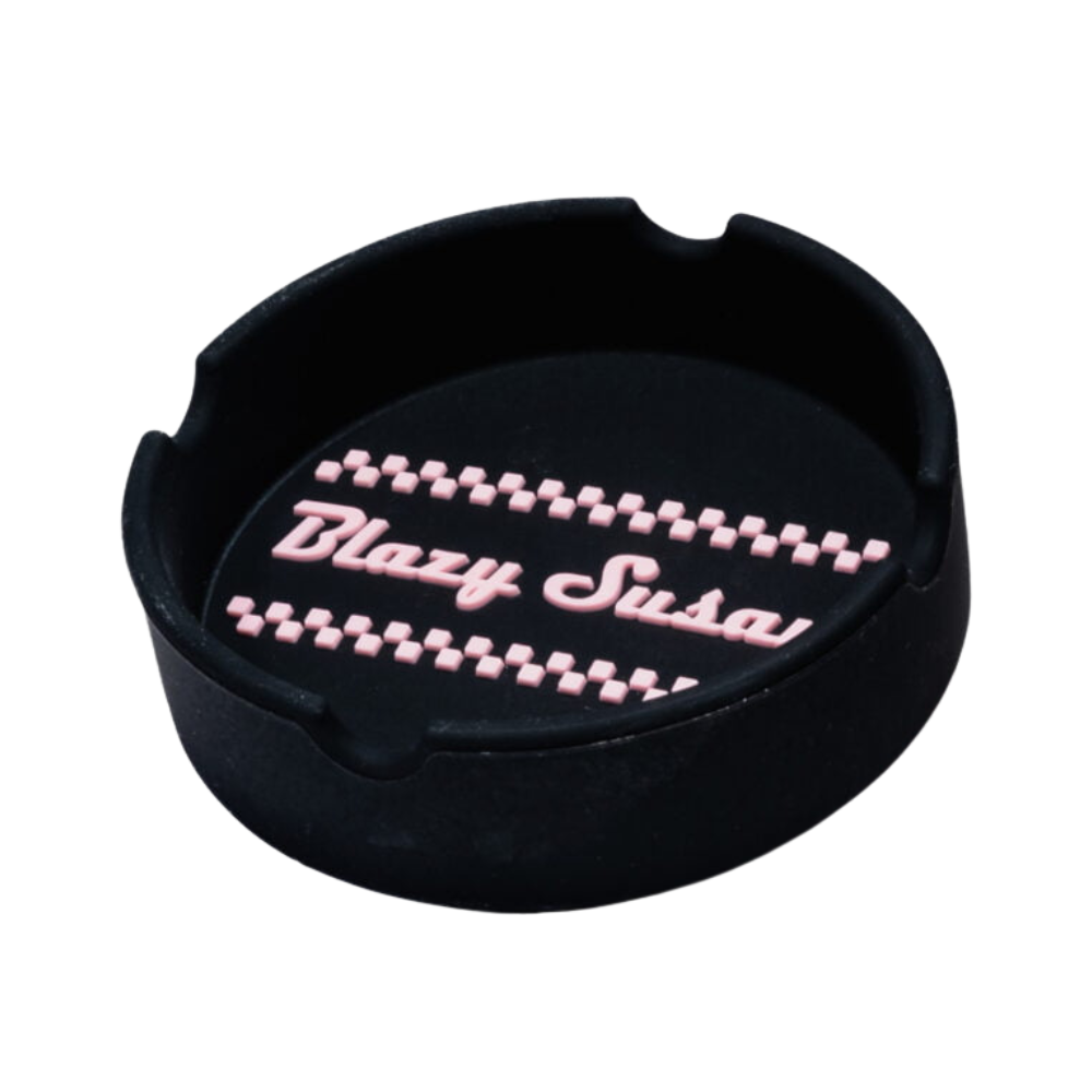 Blazy Susan Black Silicone Ashtray