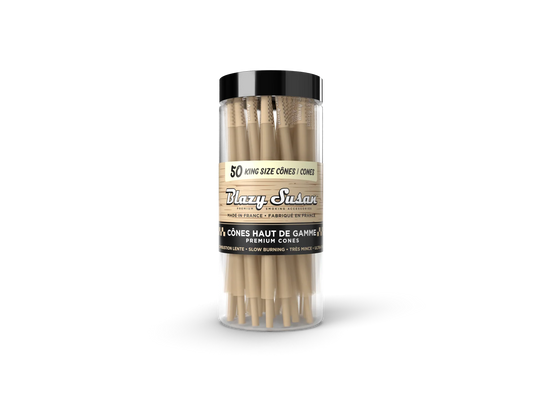 Blazy Susan Unbleached King Size Cones 50pk
