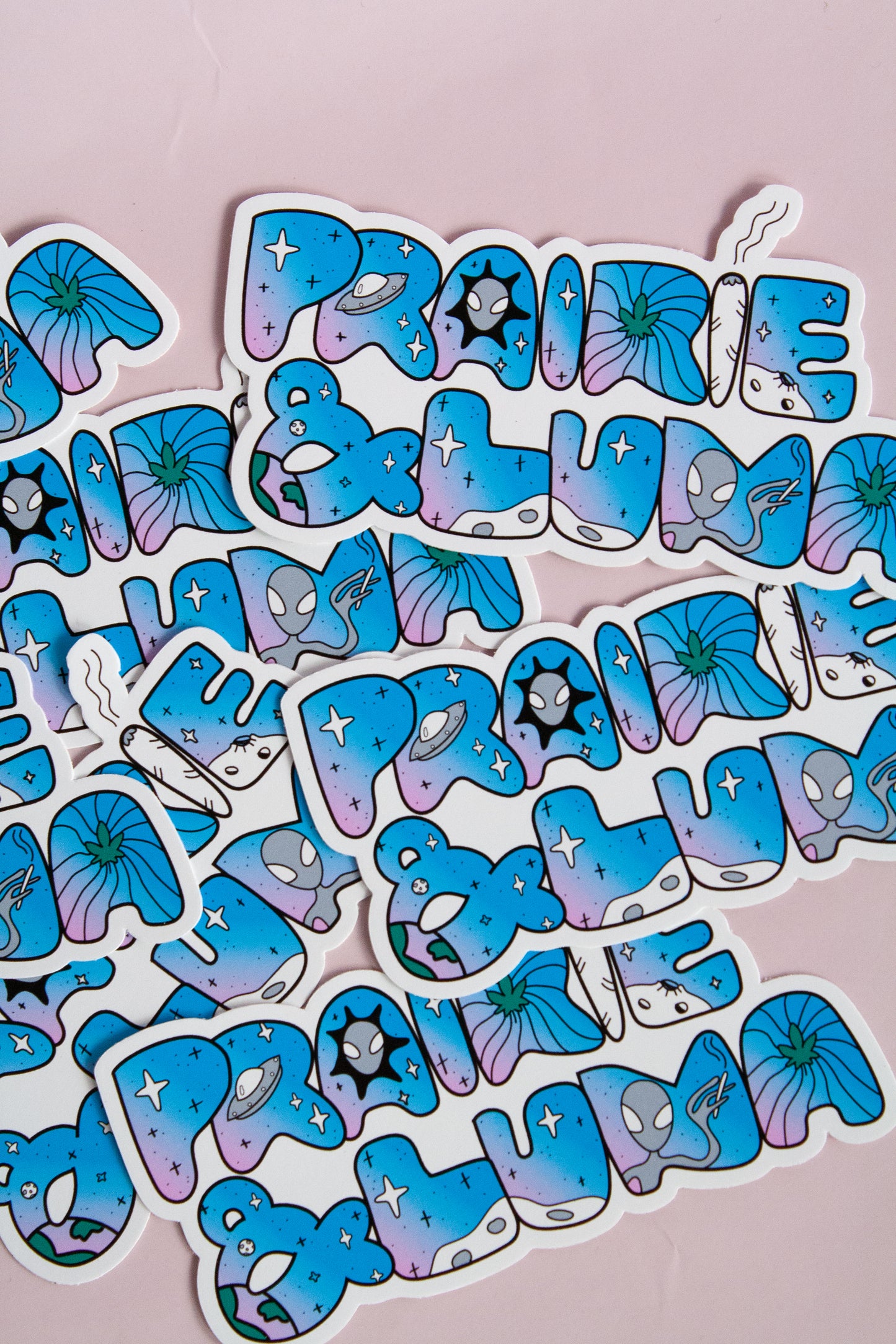 Prairie and Luna Space Stickers