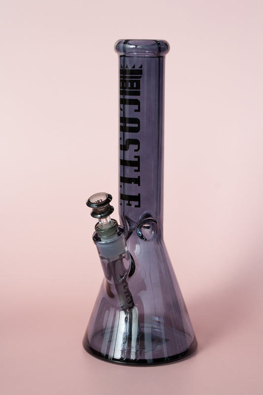Electroplated Bong (14inch Tall + 7mm Thick Glass) - Castle Glass