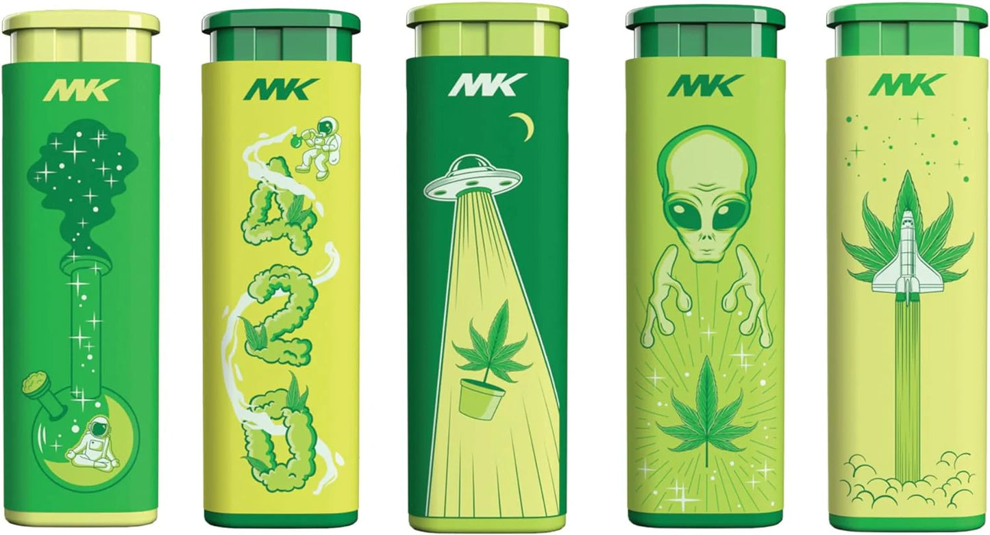 MK Lighter – Jet Series Windproof Flame – Green Connection Edition