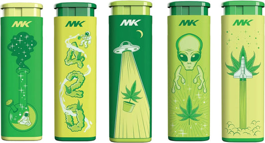 MK Lighter – Jet Series Windproof Flame – Green Connection Edition