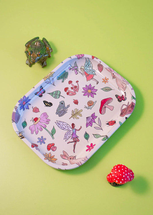 Cottage Core Rolling Tray / Canna Style