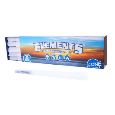 Elements King Size Ultra Thin Rice Pre-rolled Cones - 40 Count