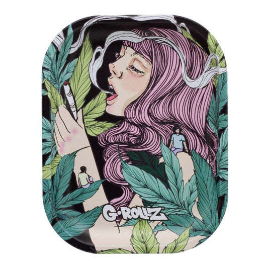 G-Rollz 'Colossal Dream' Black Metal Rolling Tray