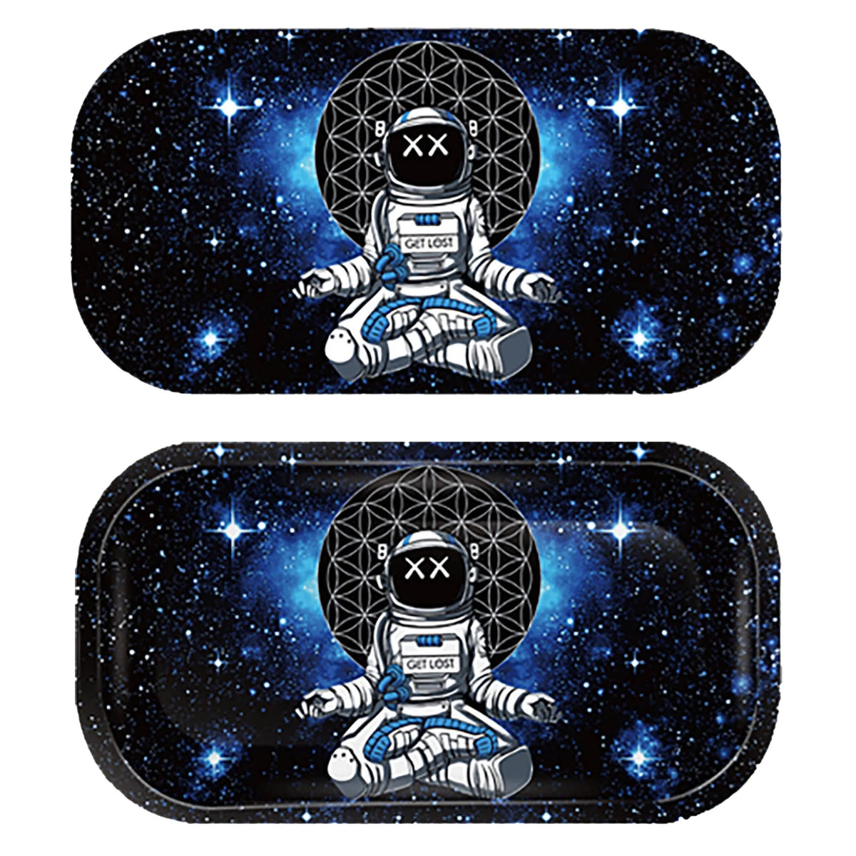 Get Lost Astronaut Meditating Mini Tray with Lid