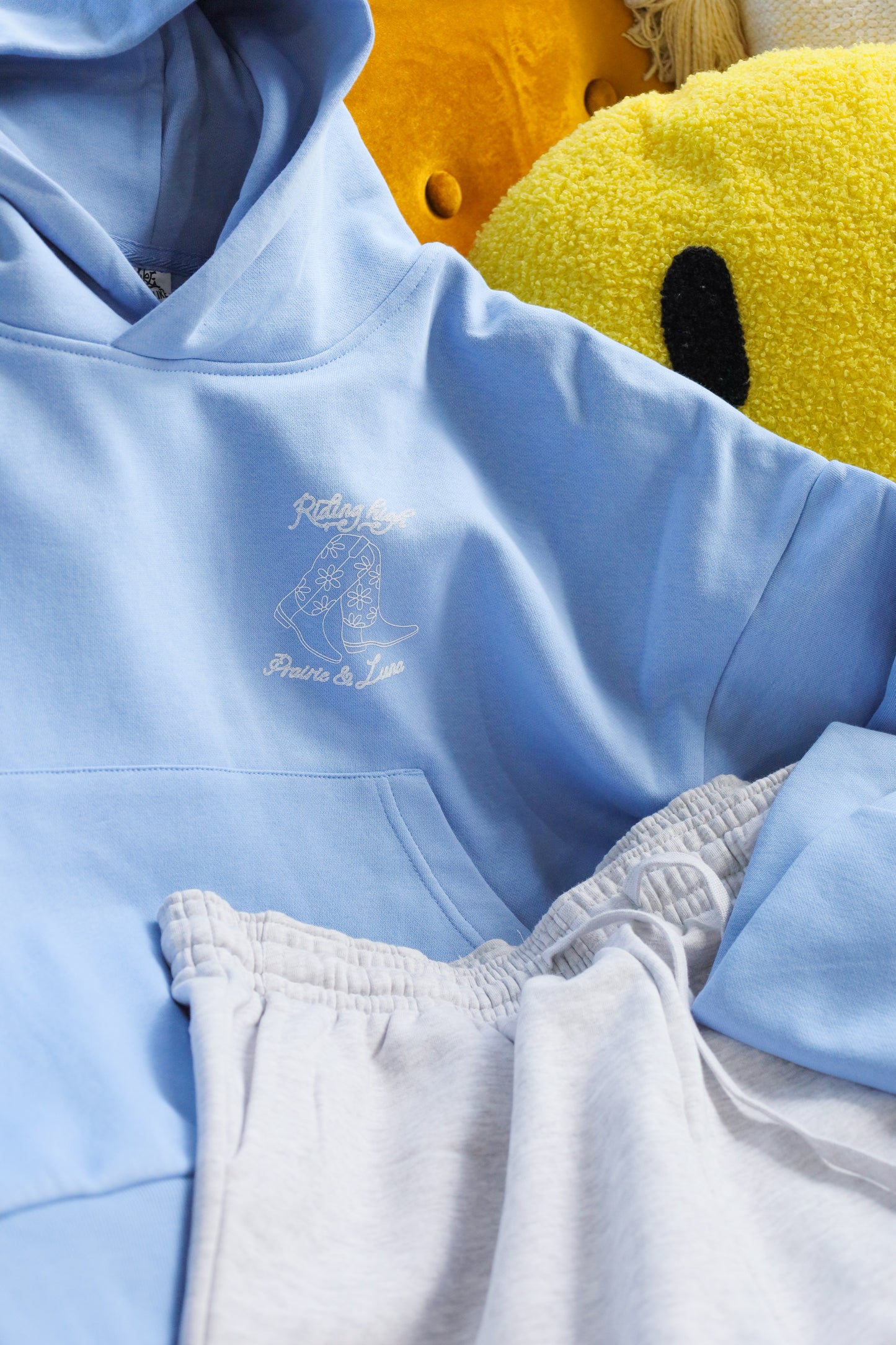 Riding High Cowboy Boots Cropped Hoodie | Prairie and Luna