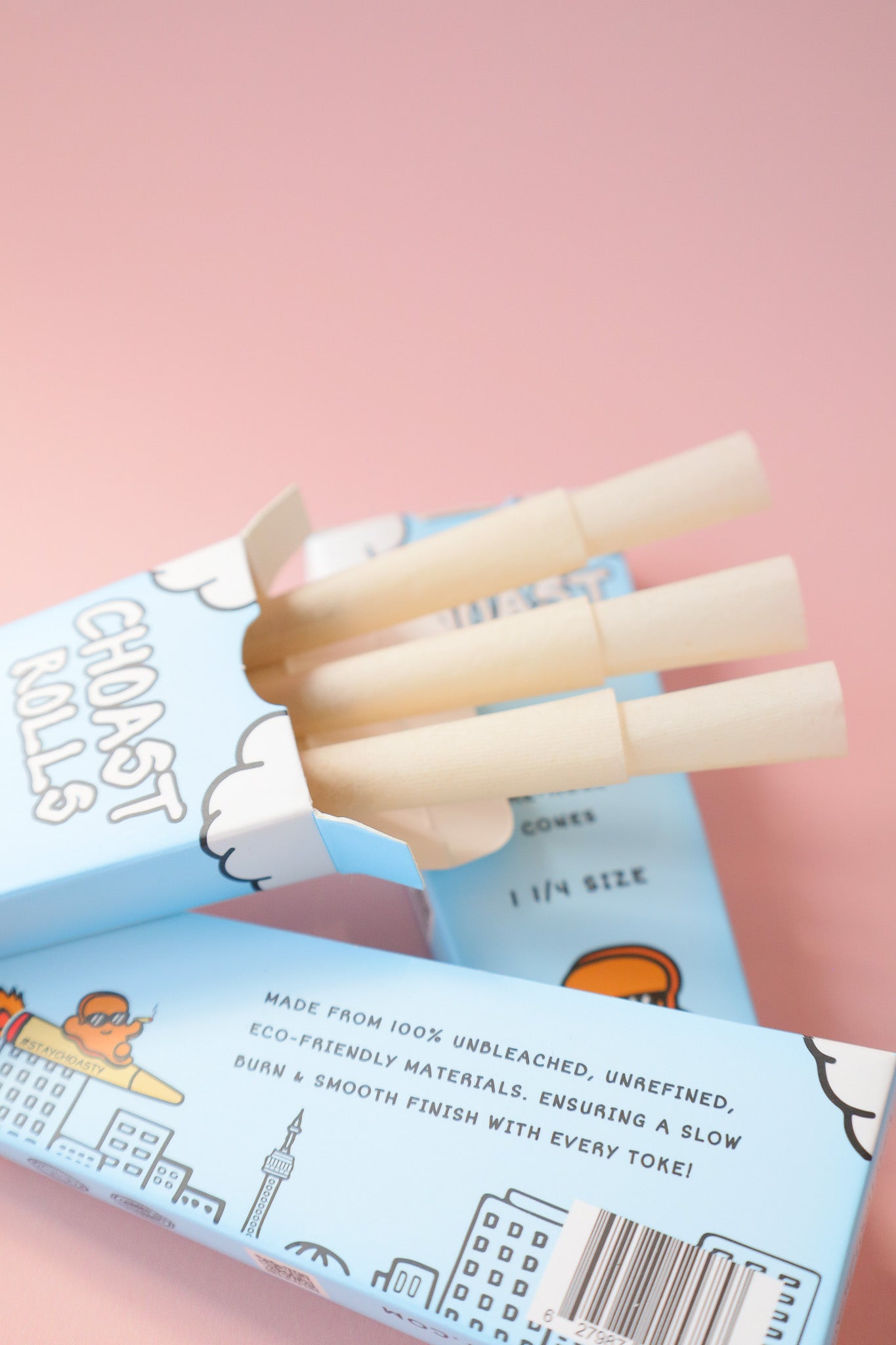 6 Pack 1 1/4 Hemp Cones | Choast Rolls