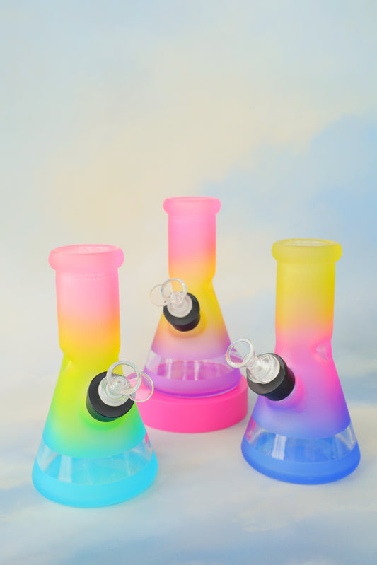 8" 7mm Thick Rainbow Water Pipe