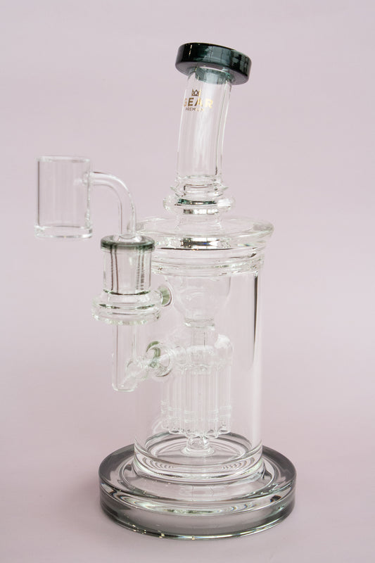 GEAR Premium 8.5" Tall Smoke Freefall Concentrate Incycler W/8-Arm Tree Perc