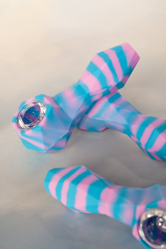 Silicone Hand Pipe (glass bowl)