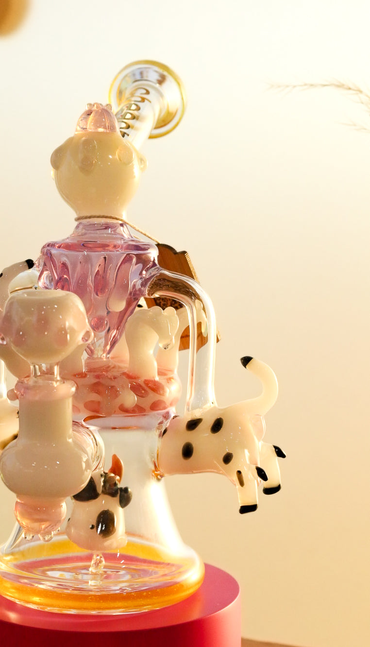 10" Cheech Got Milk Bong