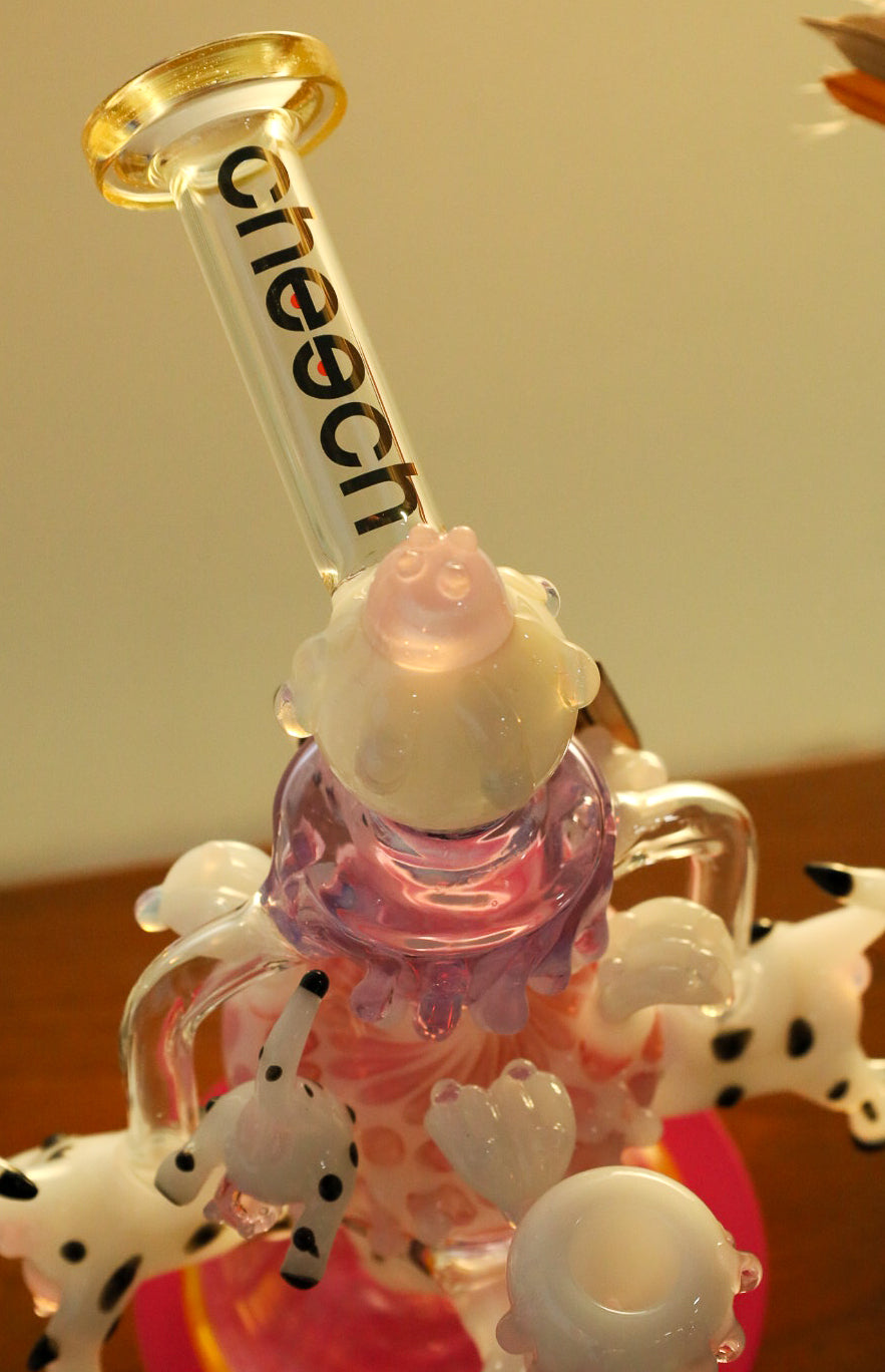 10" Cheech Got Milk Bong