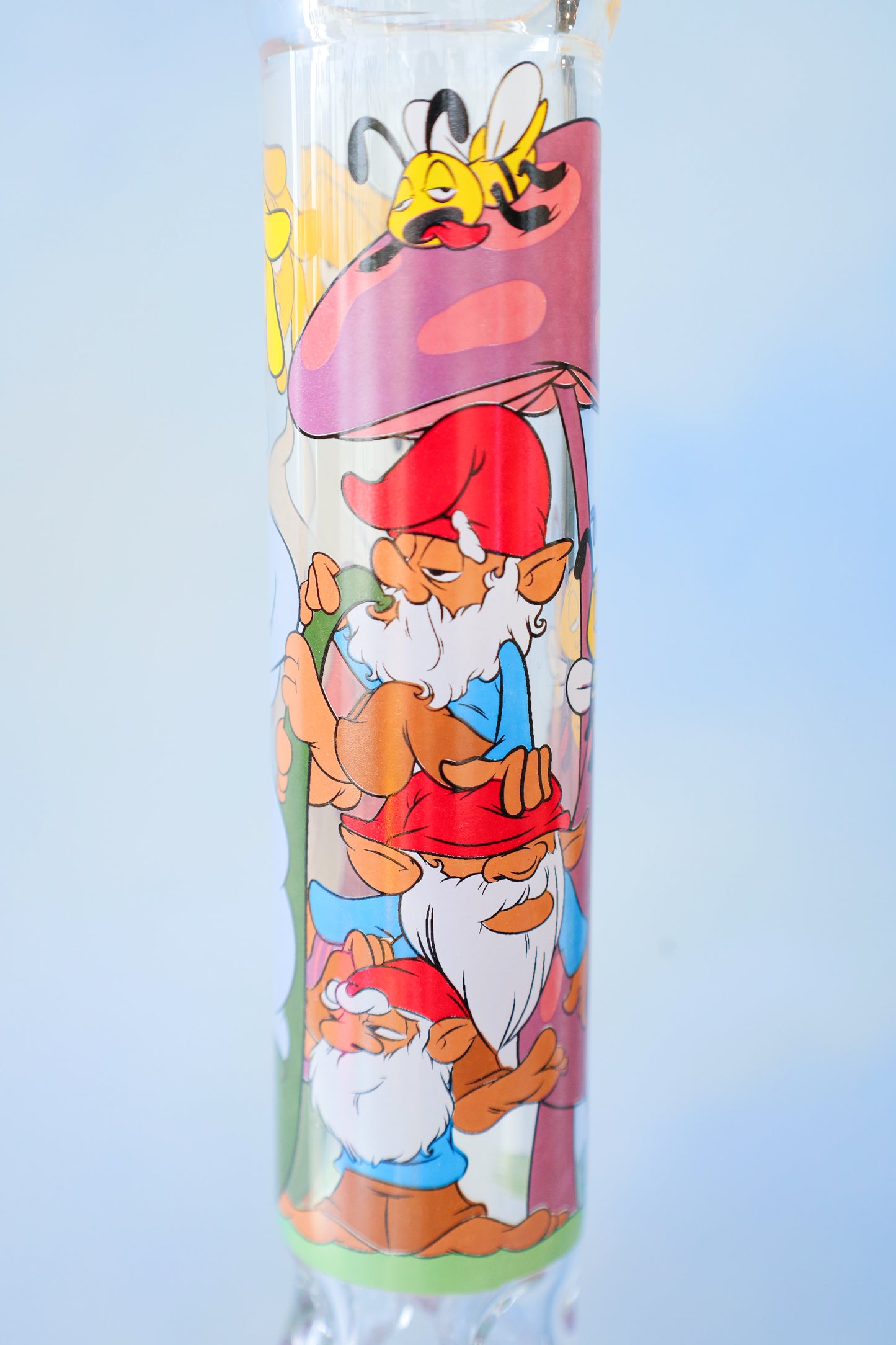 10" Knotty Gnomes Water Pipe / Red Eye Glass
