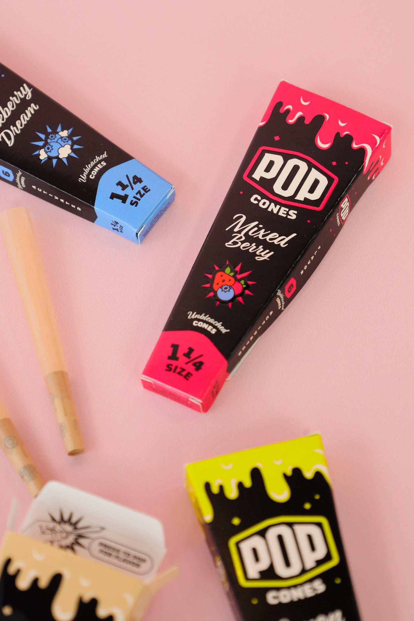 Pop Cones 2.0 Flavoured Pre-Rolled Cones – Variety Pack (1¼)