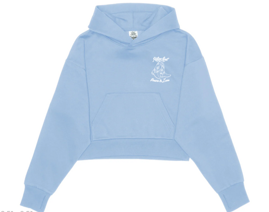 Riding High Cowboy Boots Cropped Hoodie | Prairie and Luna