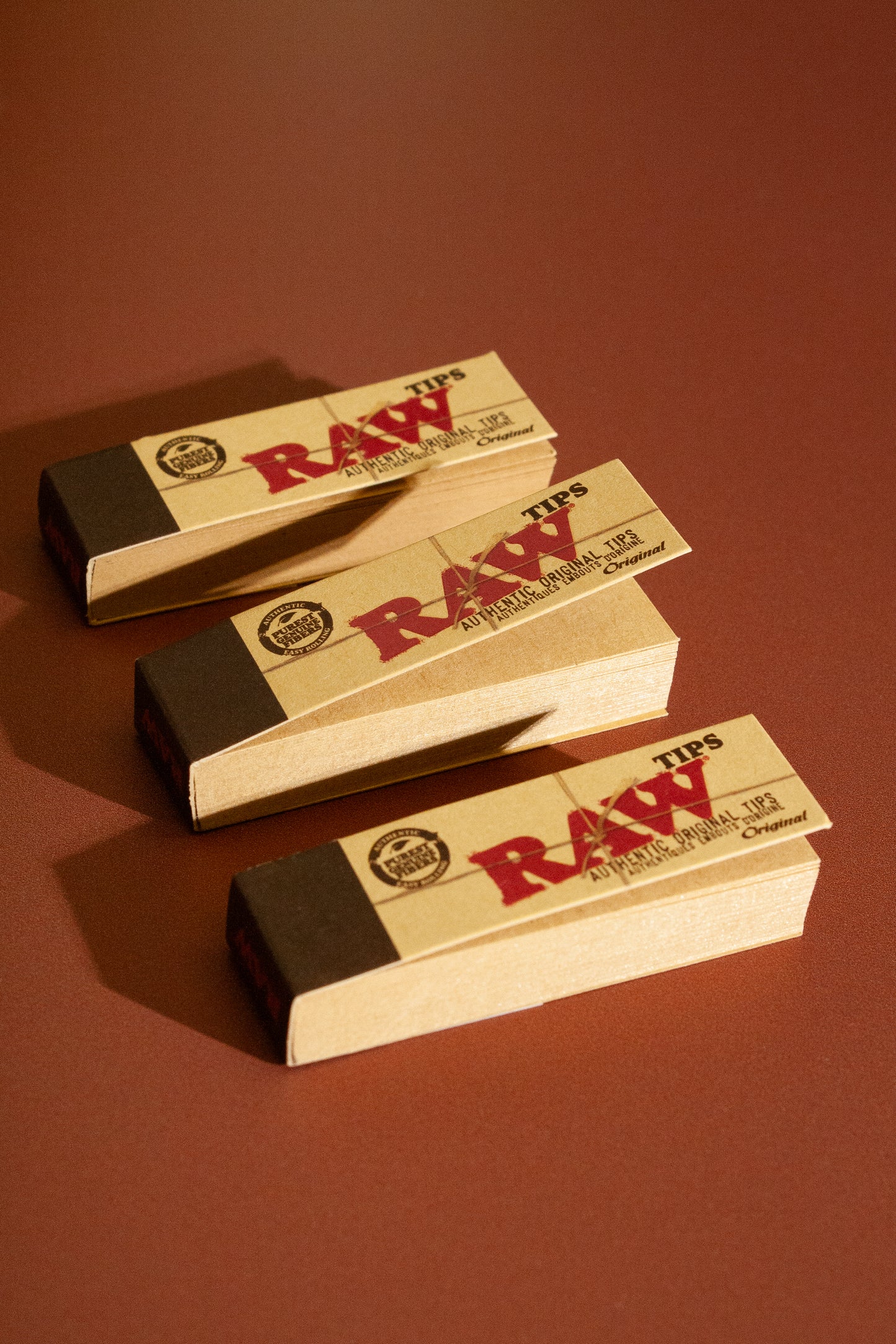 Natural Unrefined Filter Tips - Raw (50)