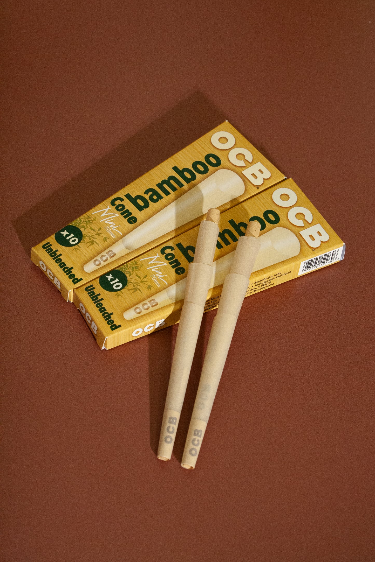 OCB Mini Unbleached Bamboo Cones 10 Pack