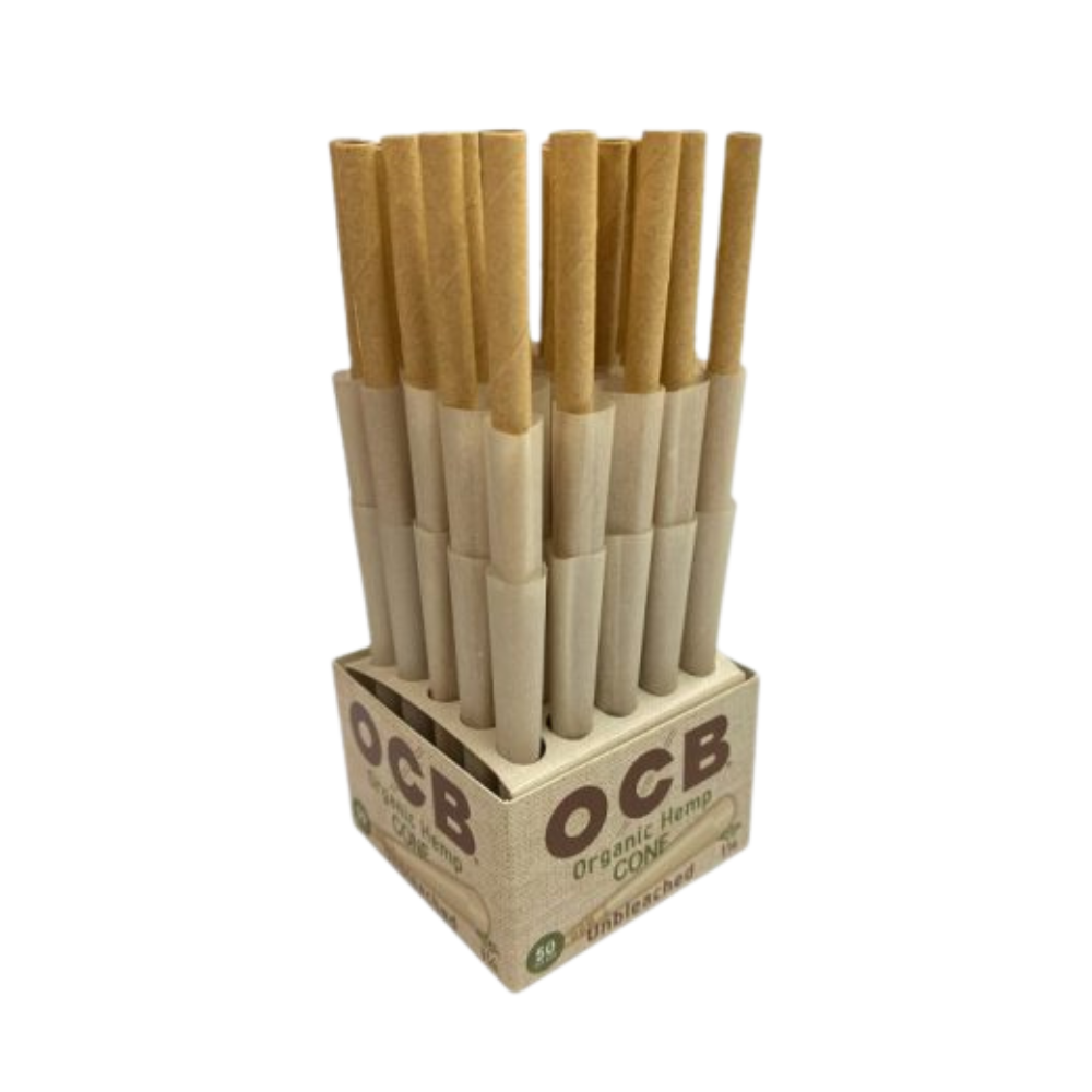 OCB 50 pack Organic Hemp 1 1/4 cones